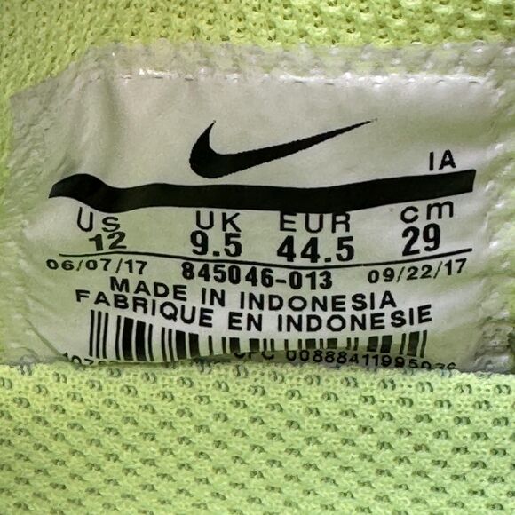 Nike Court Tennis Shoes Womens Size 12 White Black Volt Orange 845046-013 - Picture 10 of 10